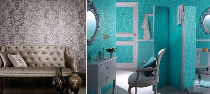 Обои крашеные на стены – какие можно, в два цвета, жидкие для стен, можно ли клеить обои на покрашенные стены, чем красят обычные обои, фото, видео