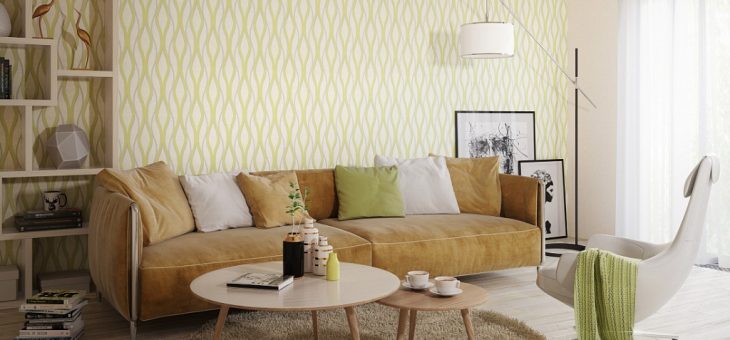 Обои палитра в интерьере фото