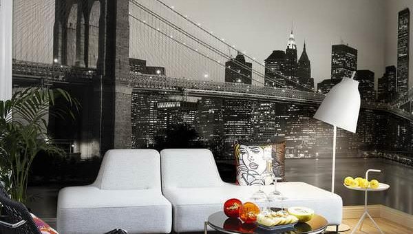Обои с рисунком города для стен в интерьере фото – фото в интерьере, зимний Париж, Лондон с рисунком ночным, черно белые, Венеция, вид, изображение Нью-Йорка, видео
