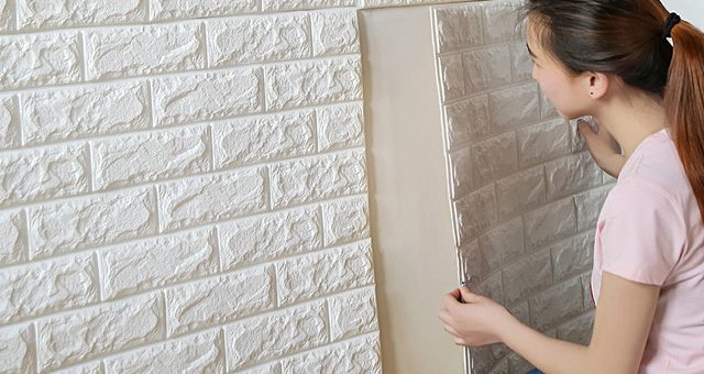 Обои самоклеющиеся под кирпич