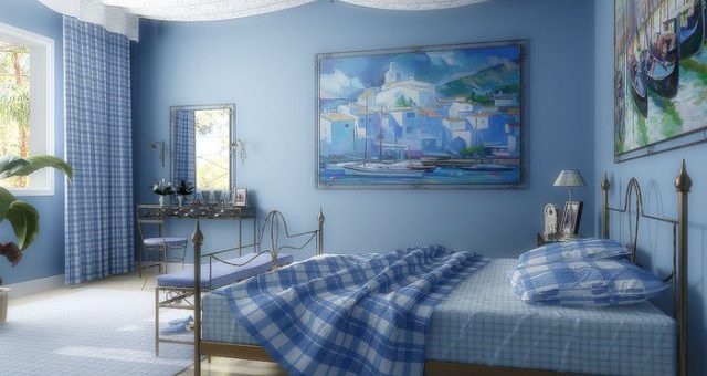 Обои синие в спальню – инструкция по выбору, сиреневые, синие и другие расцветки, видео и фото