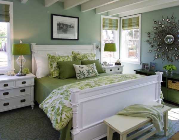Обои спальня зеленые – какие модели подойдут для стен в интерьере .