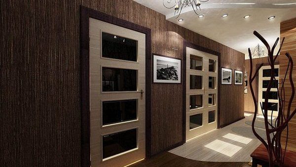 Обои темные в коридор