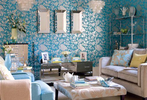 Обои в бирюзовых тонах – Какую обстановку создадут бирюзовые обои в интерьере в разных сочетаниях | Блог о дизайне интерьера В Интерьере.RU