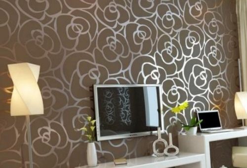 Обои в мелкий рисунок – Обои с рисунком для стен: особенности использования в интерьере, инструкция по поклейке