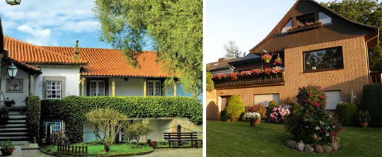 Оформление входной зоны загородного дома фотографии