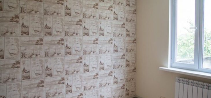 Оклейка стен обоями