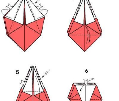 Оригами из бумаги объемные схемы