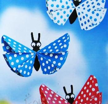 Оригами поделки из цветной бумаги – Детское оригами — бабочка, поделка из цветной бумаги / Оригами для детей и начинающих, как сделать поделки из бумаги, схемы сборки, модульное оригами / Ёжка