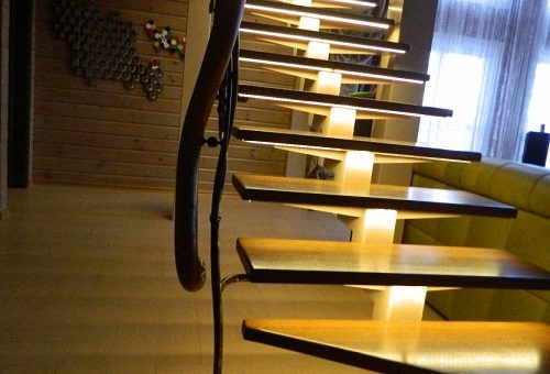 Освещение лестницы в деревянном доме – инструкция по монтажу. Выбираем подсветку для лестницы. Рассмотрим разновидности подсветки для лестницы.Информационный строительный сайт |