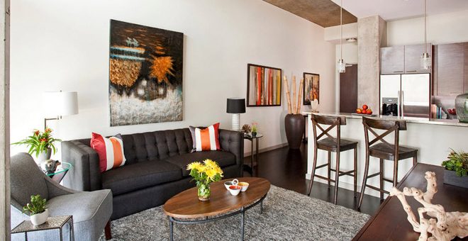 Отделка студии – Отделка однокомнатной квартиры — как оформить кухню, коридор, детский уголок