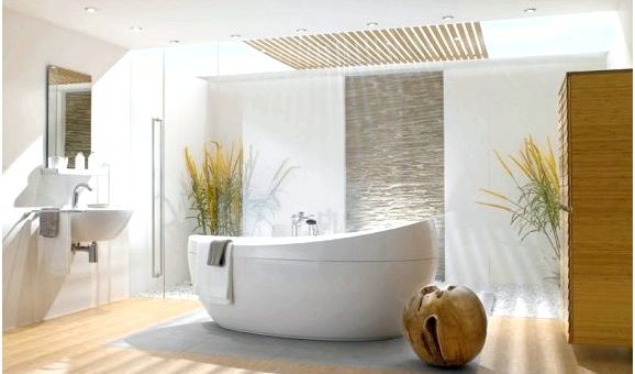 Отдельностоящая ванна фото – преимущества и недостатки чугунных, акриловых изделий на ножках, а также как проводить отделочные работы в помещении