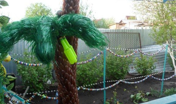 Пальма из пластиковых бутылок как делать – Пальма из пластиковых бутылок — как сделать своими руками, инструкция поэтапного изготовления, видео