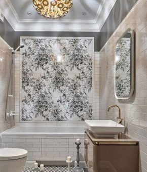Панно плитка для ванной комнаты фото дизайн – керамическая и стеклянная плиточная мозаика на стену, варианты рисунков и размеры, обзор производителей