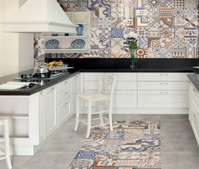 Пэчворк кухня – Плитка пэчворк для кухни на фартук, 4 преимущества данного стиля при отделки