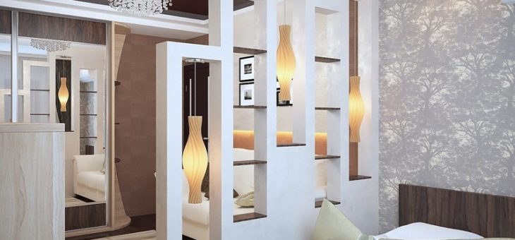 Перегородки из – фото и видео обзор декоративных перегородок из кирпича, натурального камня, дерева, гипсокартона, фанеры, тканевые ширмы, перегородки из живых растений, колонны