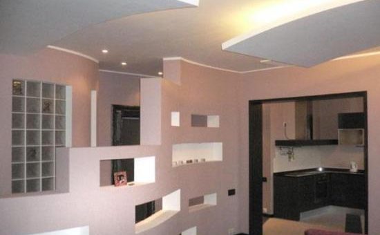 Перегородки из гипсокартона в однокомнатной квартире фото