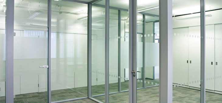 Перегородки из стеклопакетов