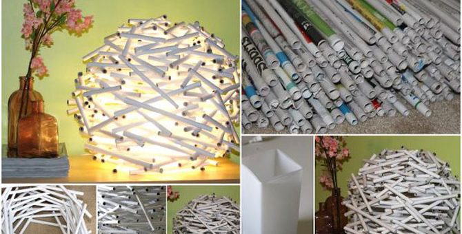 Плафон из бумаги – как сделать из ниток, шарика и подручных материалов стильные абажуры для светильников