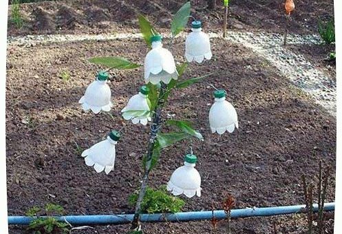 Пластиковые бутылки поделки для дачи