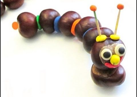 Поделка из каштанов фото