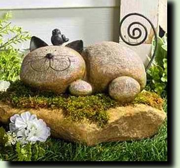 Поделки для дачи из камней своими руками фото