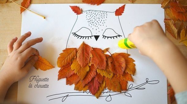 Поделки из листьев лиса – Лисичка из листьев — Поделки из природного материала , Животные, для детей от 6 лет