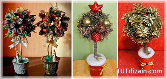 Поделки из шишек дерево своими руками