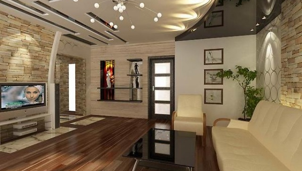 Подвесной потолок в зале фото – Виды потолков в гостиной и зале, какой лучше потолок сделать в этих комнатах?