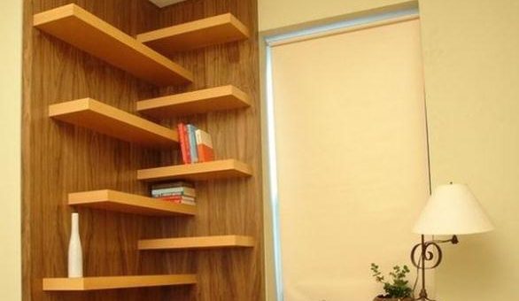 Полки навесные угловые