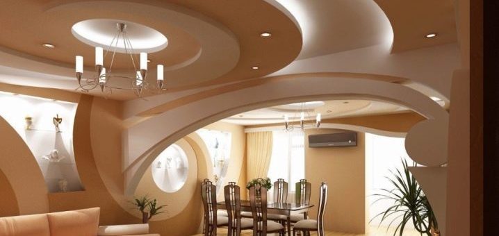 Потолок в спальне из гипсокартона – идеи-2018 дизайна подвесных гипсокартонных конструкций, самые красивые примеры оформления потолочных покрытий из гипсокартона