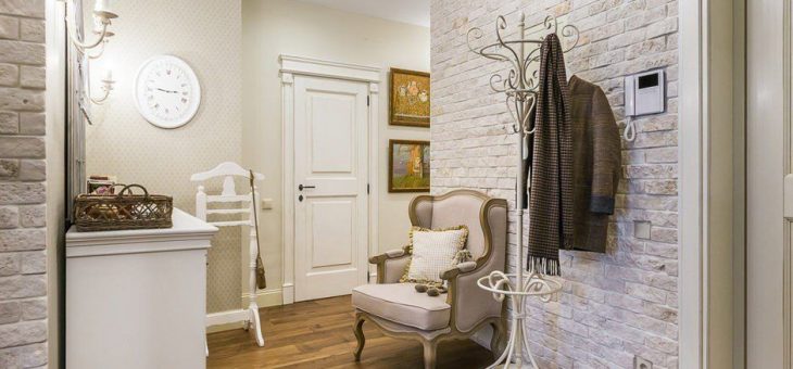 Прихожая декоративный камень – внутренняя отделка искусственным гибким и диким камнем в коридоре, варианты дизайна стен