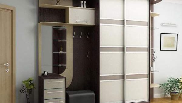 Прихожие в коридор фото со шкафом купе