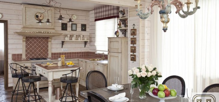 Прованс стиль в деревянном доме