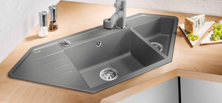 Раковины для кухни угловые фото – Угловая мойка для кухни из искусственного камня и нержавейки: размеры и фото дизайна