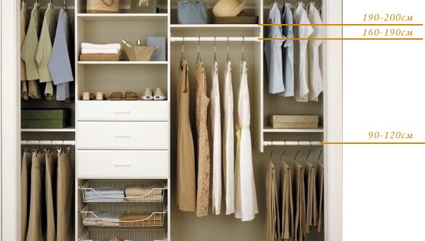 Размеры полок в гардеробной – Проектирование и организация гардеробной комнаты своими руками. Высота вешалок, ящиков и полок Live-design