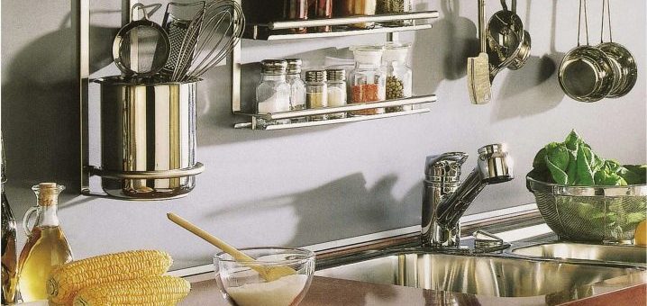 Рейлинг на кухне в интерьере – кухонный рейлинг в интерьере, ручки и полочки для мебели, как собрать принадлежности