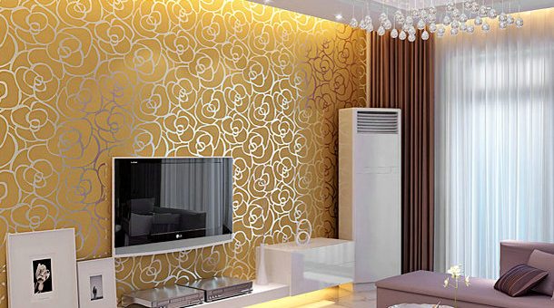 Ремонт зала обои фото