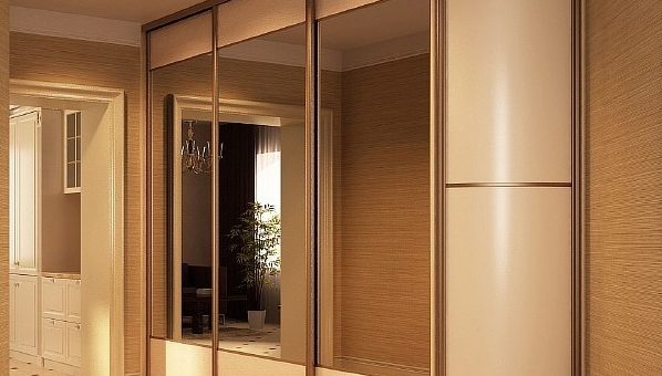 Шкаф купе в прихожей в интерьере