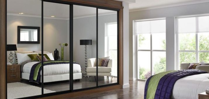 Шкаф купе зеркальный в спальню – черный зеркальный вариант в спальню, модели для одежды с зеркальными дверями, распашные и купе, за и против