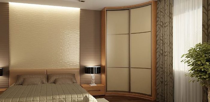 Шкафы купе для спальни угловые