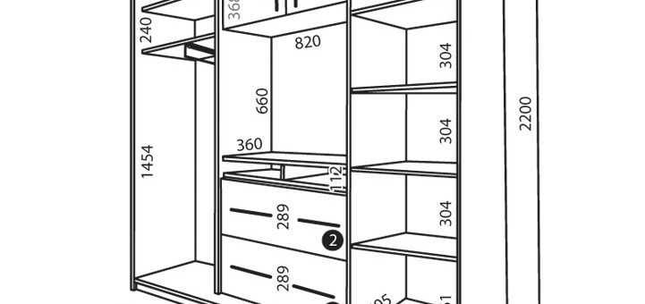 Шкафы купе фото внутри с размерами