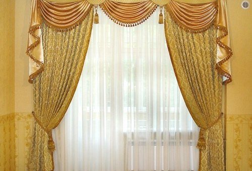 Шторы с ламбрекеном своими руками на кухню – Шторы с ламбрекеном для зала, спальни, кухни. Как сшить ламбрекены для штор своими руками?