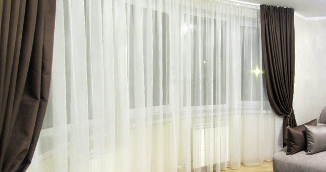Шторы тюлевые для гостиной фото