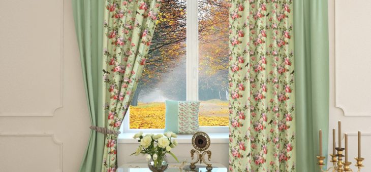 Шторы в стиле прованс на кухню своими руками