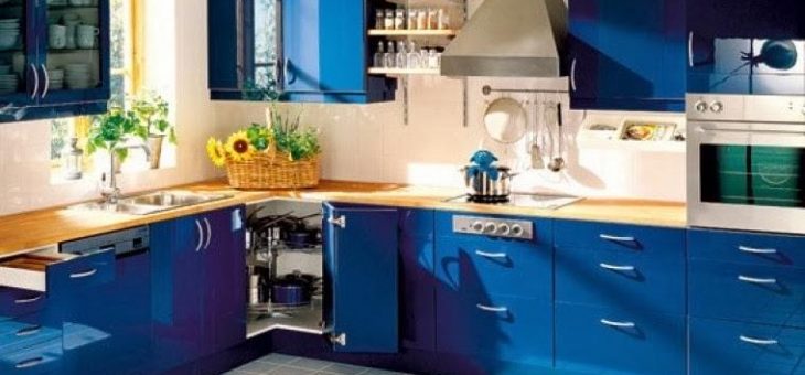 Синяя кухня в интерьере – Синяя кухня, фото, дизайн интерьера, в синем цвете, в синих тонах