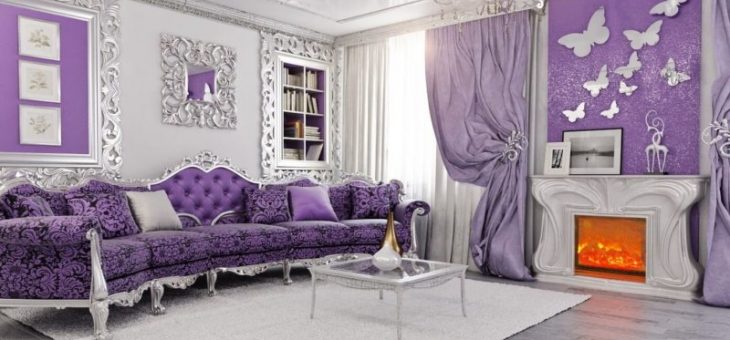 Сиреневый в интерьере – Фиолетовый цвет в интерьере квартиры (23 фото), оформление интерьера в фиолетовом цвете