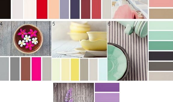 Сочетание цвета с серым