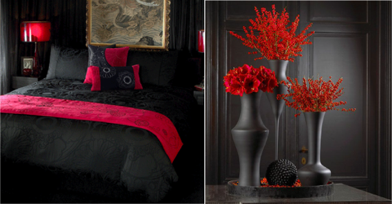 Сочетание цветов черный красный