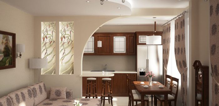 Совмещение кухни – дизайн вместе, объединенный зал с кухней, перенос, объединение интерьера, как перенести, соединить, видео